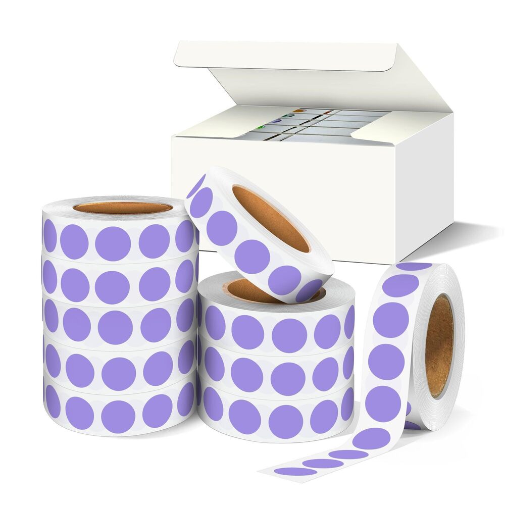 4646 1/2 Inch Dot Sticker, 0.5" Circle Stickers for Kids, Label Adhesive